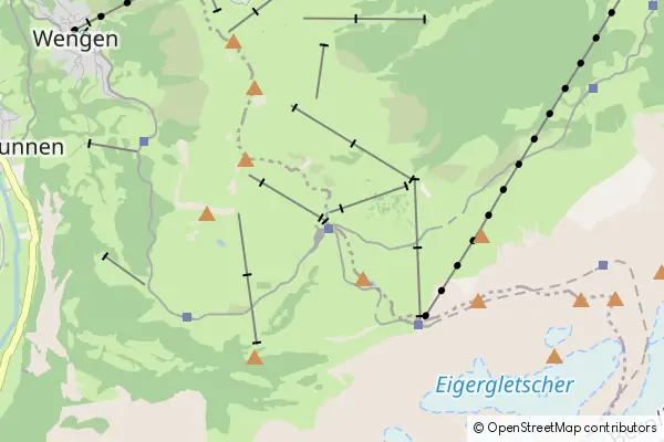 Mapa Kleine Scheidegg