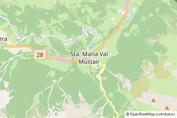 Mapa Santa Maria Val Mustair