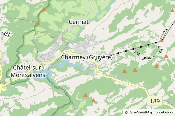 Mapa Charmey