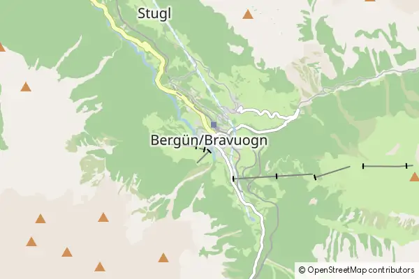 Mapa Bergün