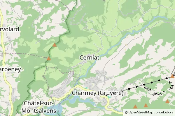 Mapa Cerniat