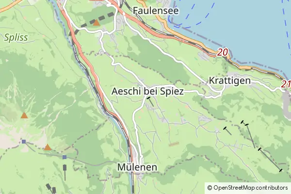 Mapa Aeschi