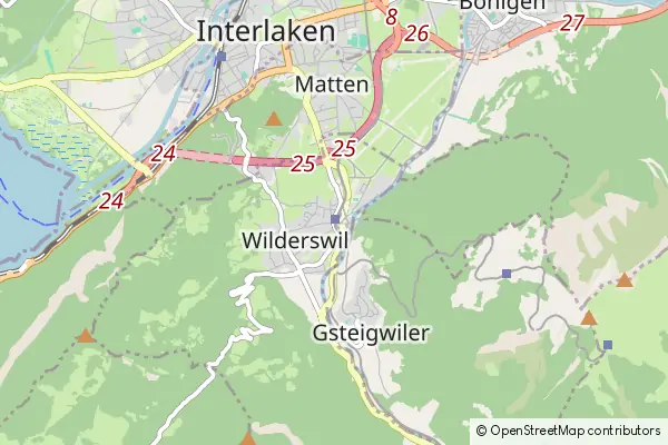 Mapa Wilderswil