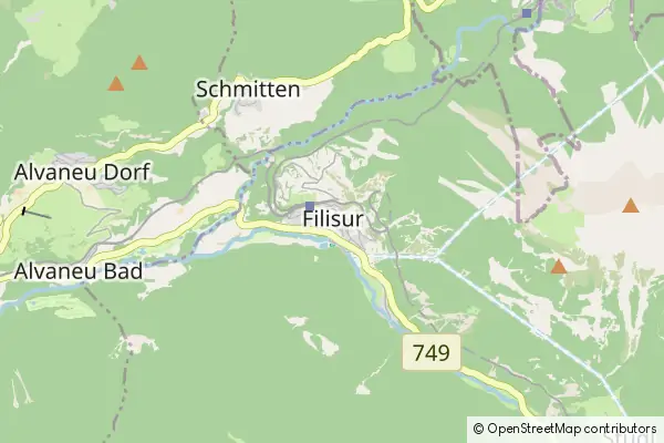 Mapa Filisur