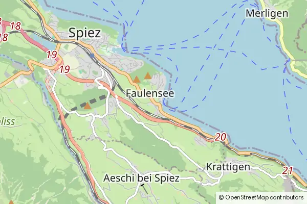 Mapa Faulensee