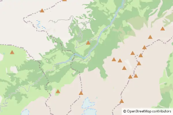 Mapa Rosenlaui