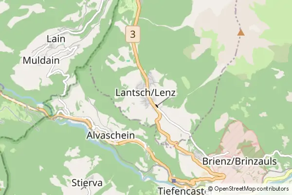 Mapa Lantsch/Lenz