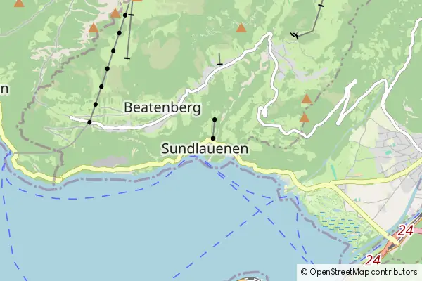 Mapa Sundlauenen