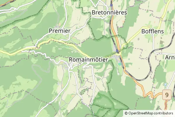 Mapa Romainmôtier