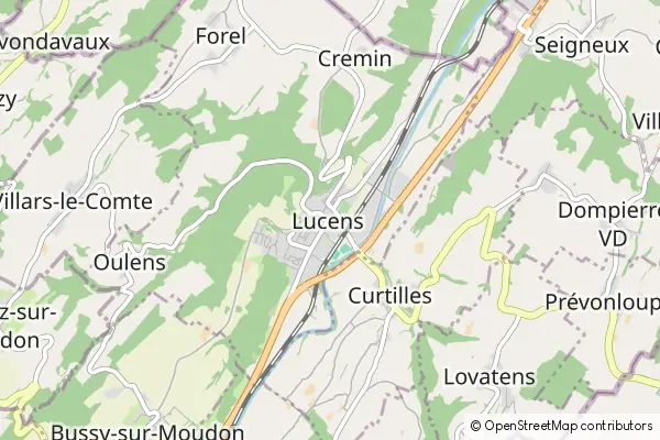 Mapa Lucens