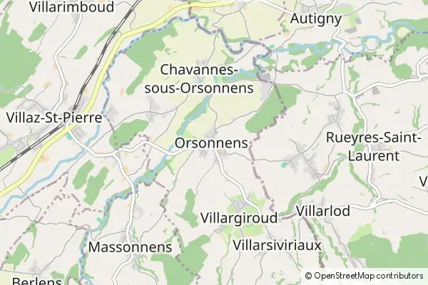 Mapa Orsonnens