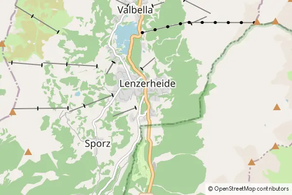 Mapa Lenzerheide