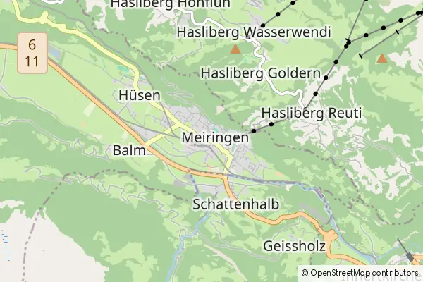 Mapa Meiringen