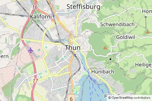 Mapa Thun