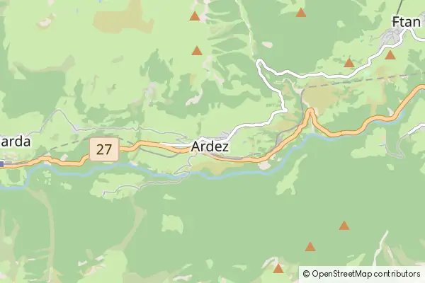 Mapa Ardez