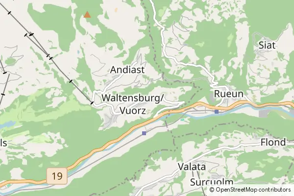 Mapa Waltensburg