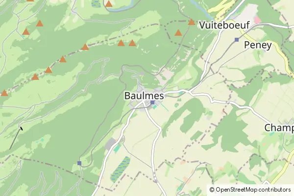 Mapa Baulmes