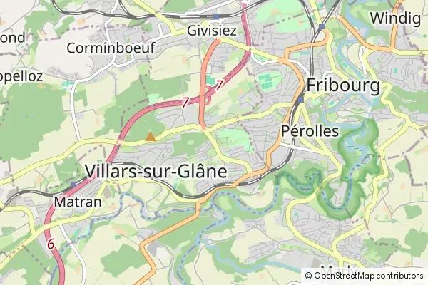 Mapa Villars-sur-Glâne