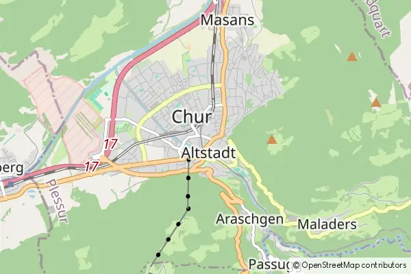 Mapa Chur