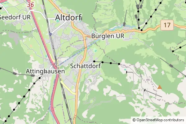 Mapa Schattdorf