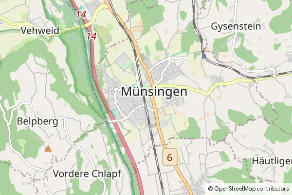 Mapa Münsingen