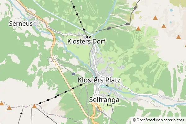 Mapa Klosters