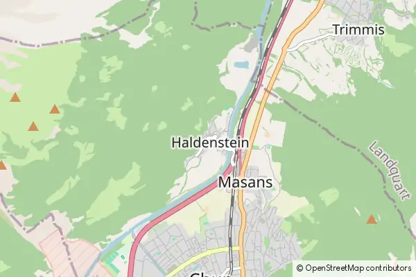 Mapa Haldenstein