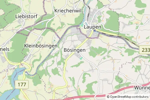 Mapa Bösingen