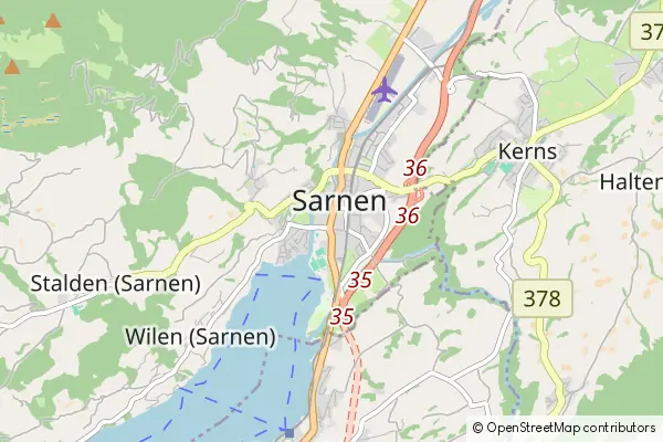 Mapa Sarnen