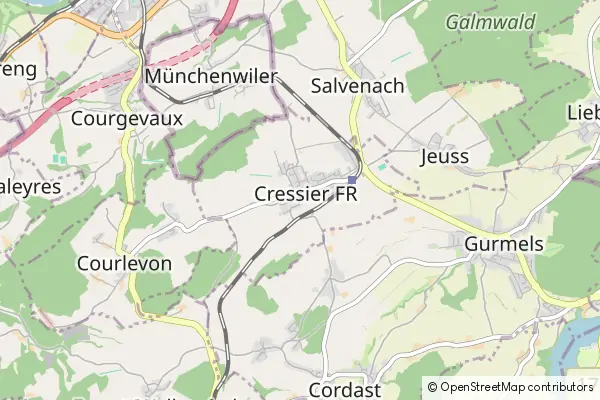 Mapa Cressier