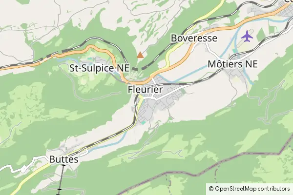 Mapa Fleurier