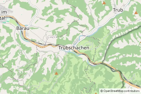 Mapa Trubschachen