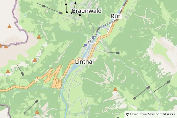 Mapa Linthal