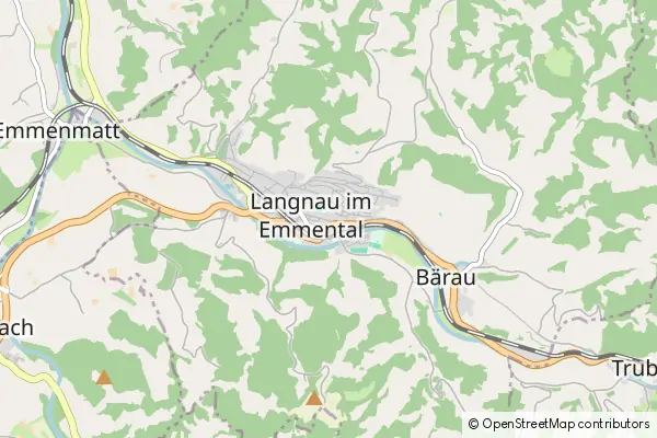 Mapa Langnau im Emmental