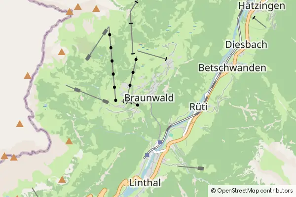 Mapa Braunwald