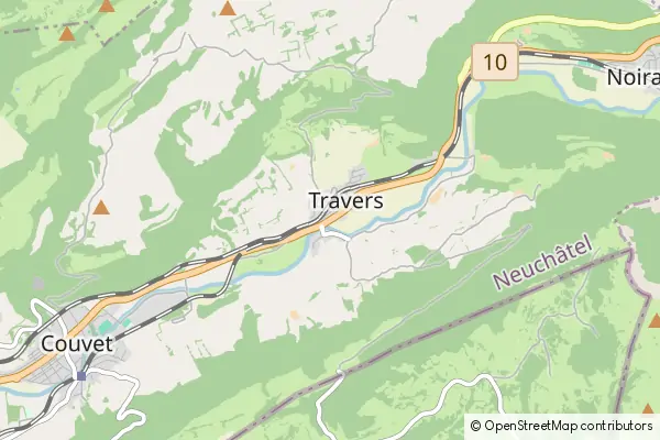 Mapa Travers