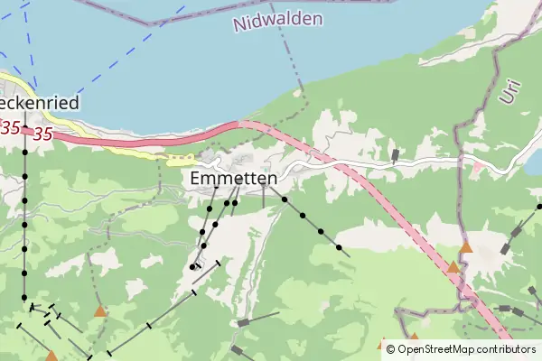 Mapa Emmetten