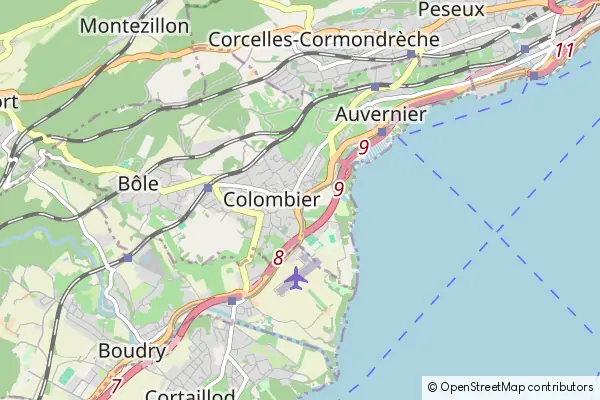 Mapa Colombier