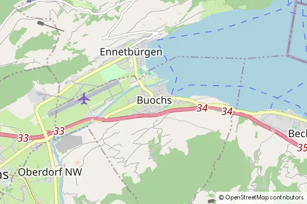 Mapa Buochs