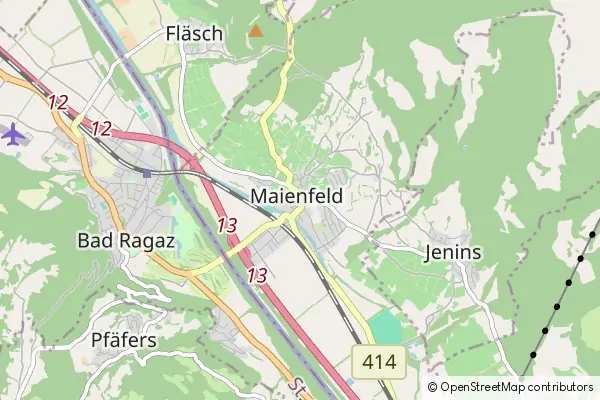 Mapa Maienfeld