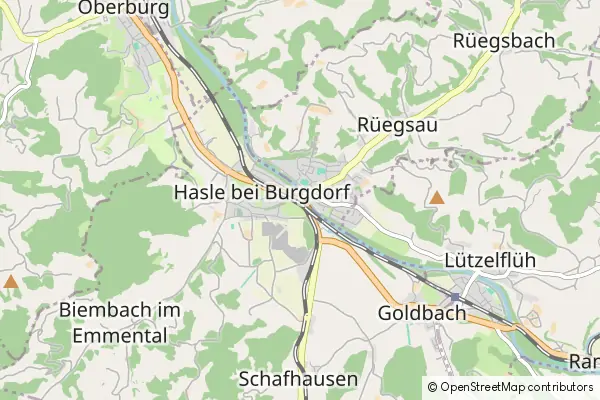 Mapa Hasle bei Burgdorf