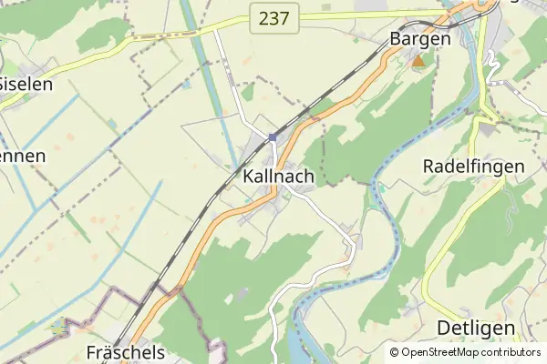 Mapa Kallnach