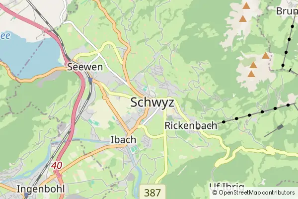 Mapa Schwyz