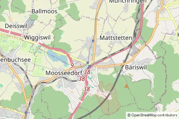Mapa: Urtenen-Schoenbuehl • © OpenStreetMap contributors Mapa Urtenen-Schoenbuehl