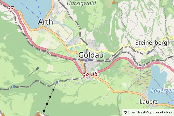 Mapa Goldau