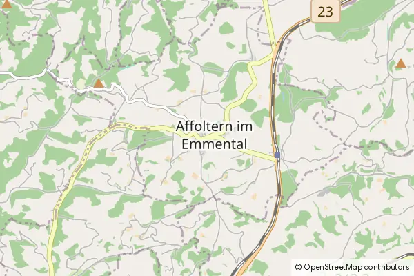 Mapa Affoltern im Emmental