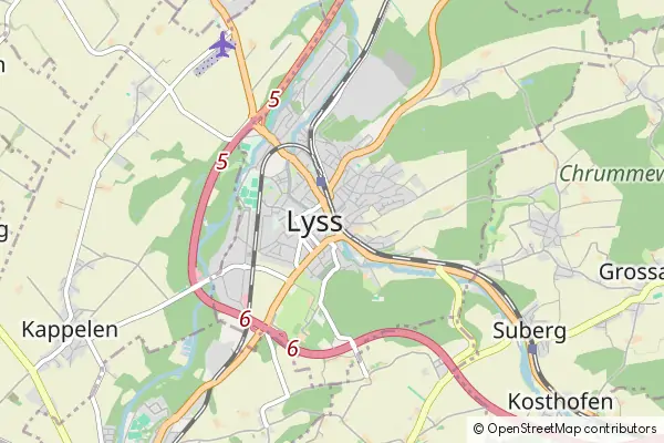 Mapa Lyss