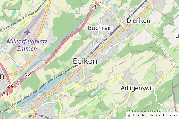 Mapa Ebikon