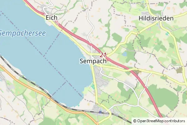 Mapa Sempach