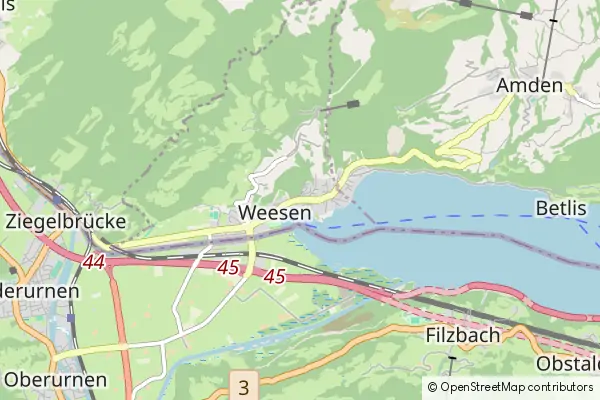 Mapa Weesen